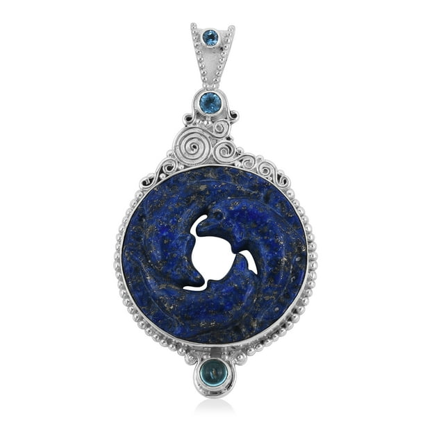 Lapis Dream Catcher Pendant 925 Sterling Silver Corona Sun Jewelry Lapis Dream Catcher Pendant 925 Sterling Silver Corona Sun Jewelry